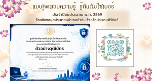แบบทดสอบออนไลน์ เรื่อง รู้ทันภัยไซเบอร์ ผ่านเกณฑ์ 60 % จะได้รับเกียรติบัตรทางอีเมล โดยห้องสมุดประชาชนอำเภอหัวหิน จังหวัดประจวบคีรีขันธ์ แบบทดสอบออนไลน์ เรื่อง รู้ทันภัยไซเบอร์ ผ่านเกณฑ์ 60 % จะได้รับเกียรติบัตรทางอีเมล โดยห้องสมุดประชาชนอำเภอหัวหิน จังหวัดประจวบคีรีขันธ์
